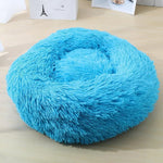 Pet Bed Faux Fur Raised Rim Machine Washable