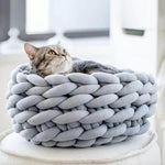 Pet Bed Handmade Knitted Wool For Cats & Small Dogs