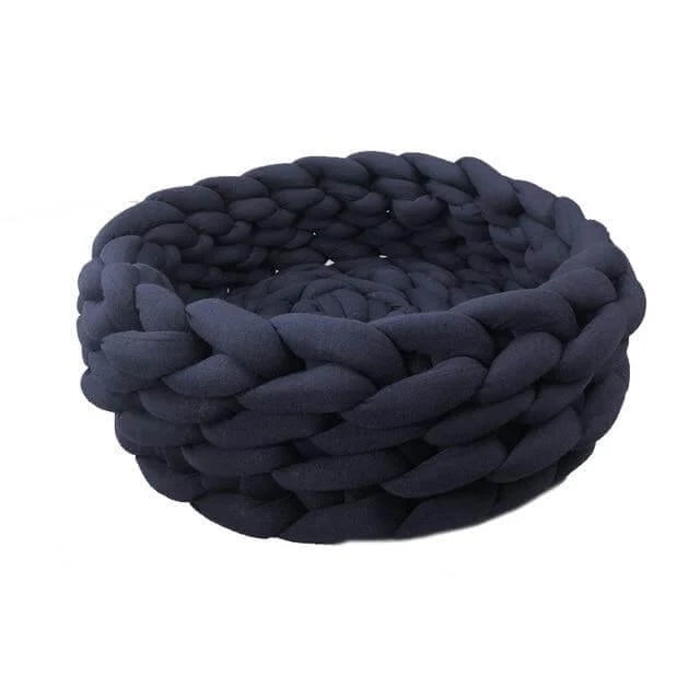 Pet Bed Handmade Knitted Wool For Cats & Small Dogs