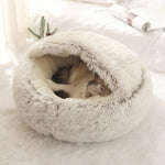 Pet Bed Hooded Cave Joint-Supportive Removable Washable Cover