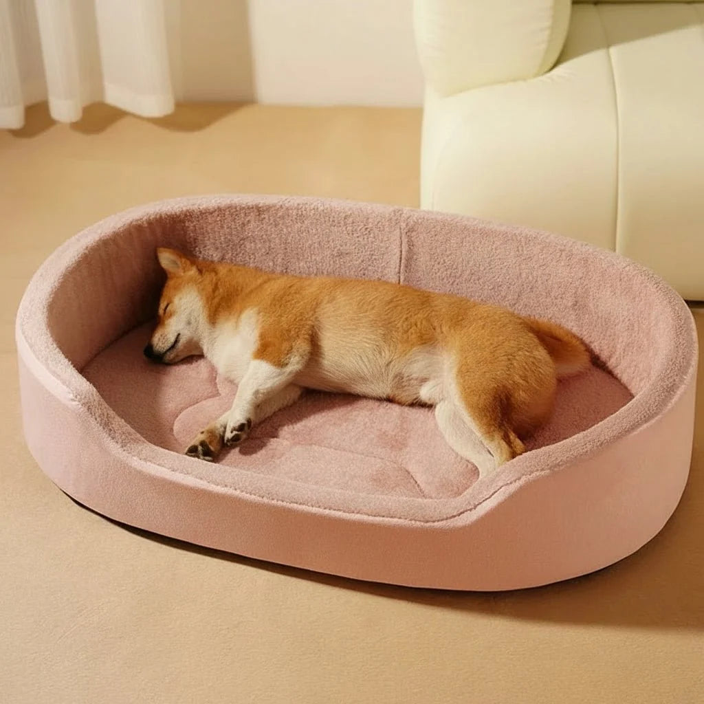 Pet Bed Orthopedic Foam Support Machine-Washable Cover Cozy Warm Design