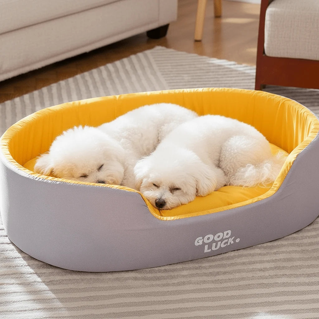 Pet Bed Orthopedic Foam Support Machine-Washable Cover Cozy Warm Design