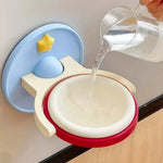 Pet Bowl Wall-Mounted Rotating Foldable Holder