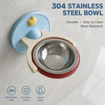 Pet Bowl Wall-Mounted Rotating Foldable Holder