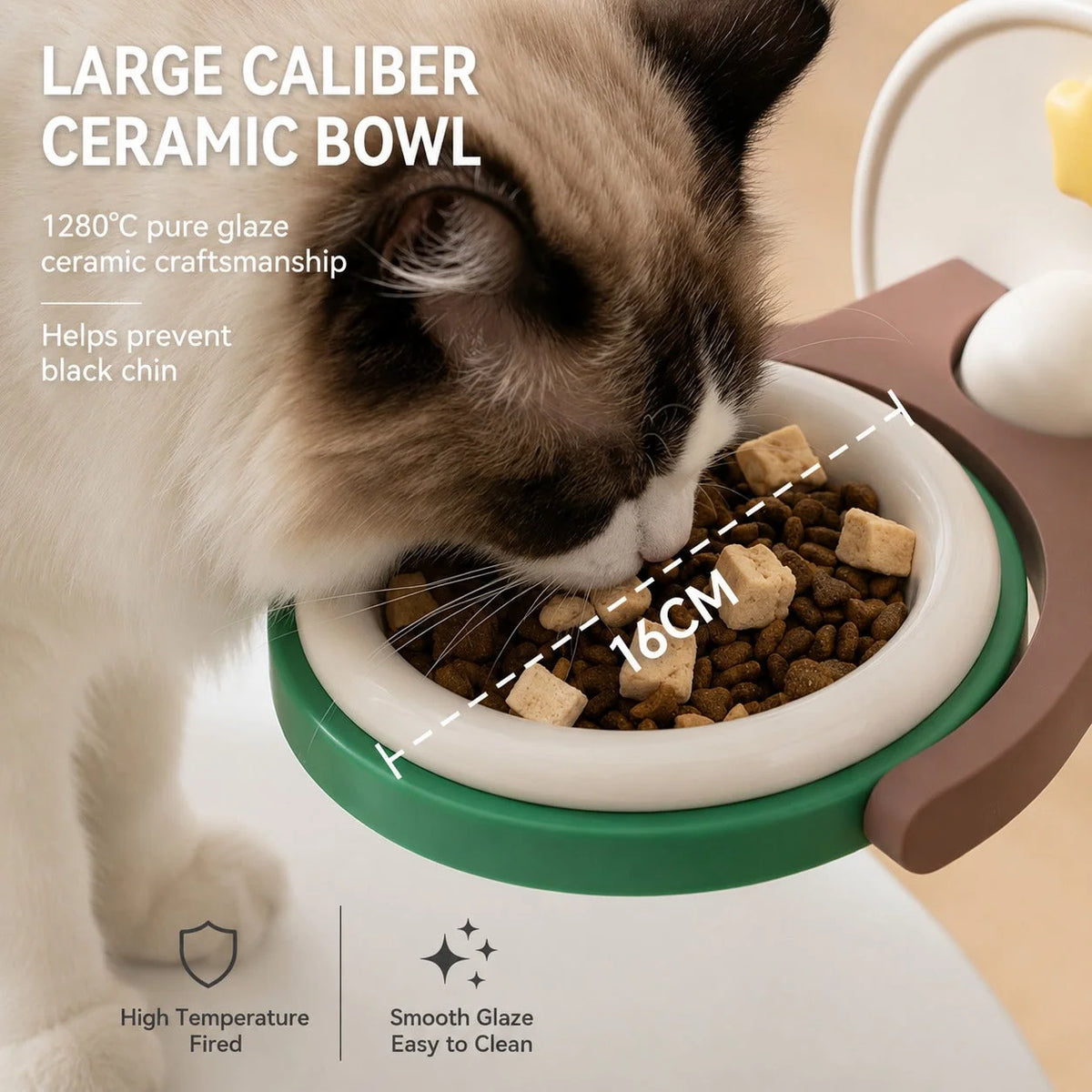 Pet Bowl Wall-Mounted Rotating Foldable Holder
