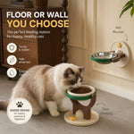 Pet Bowl Wall-Mounted Rotating Foldable Holder
