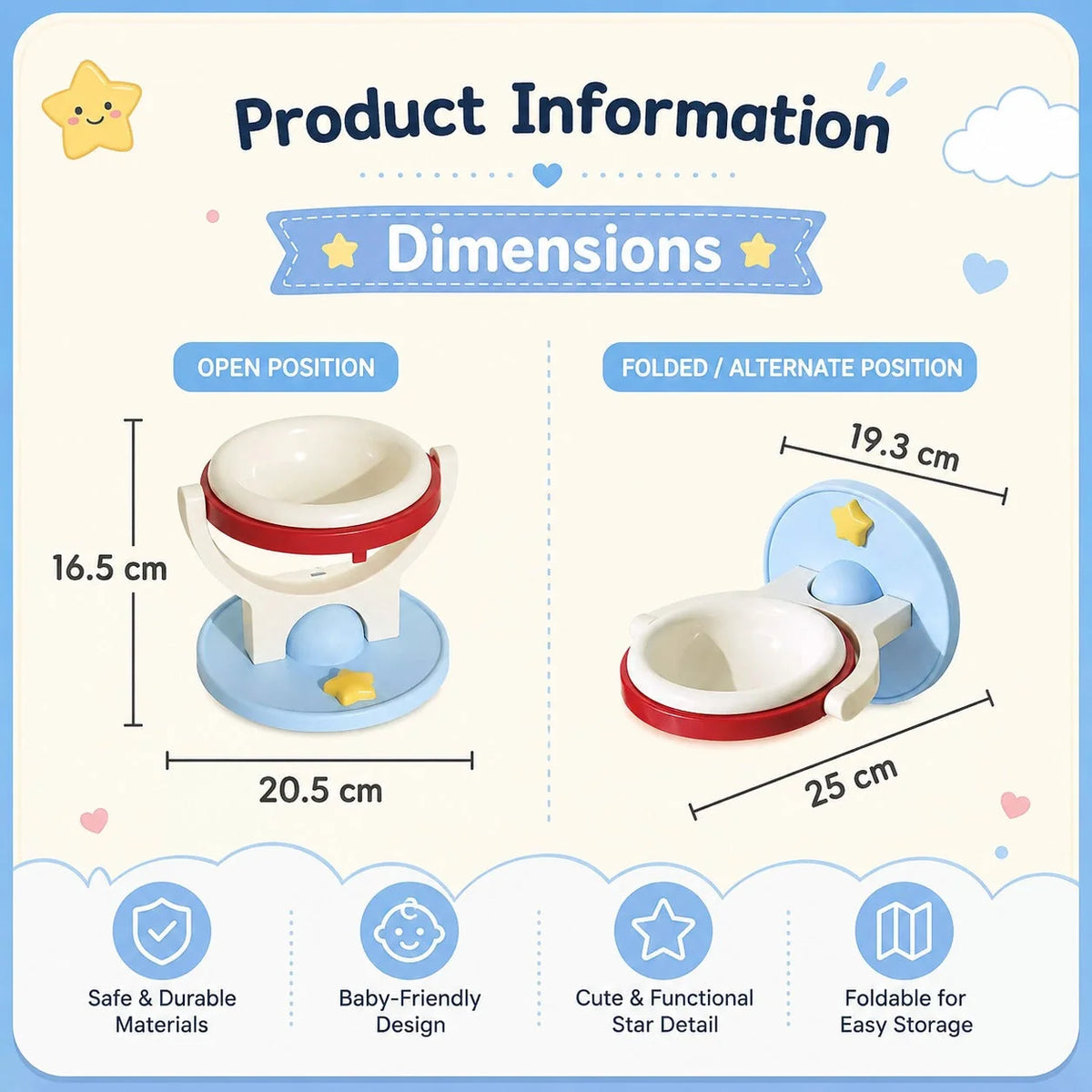 Pet Bowl Wall-Mounted Rotating Foldable Holder