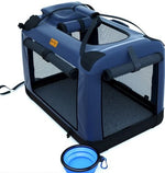 Pet Carrier Foldable Breathable Mesh Soft Padded Interior