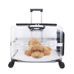 Pet Carrier Suitcase Rolling Lockable Polyester