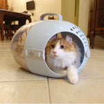 Pet Carrier Transparent Shell 360-Degree Ventilation Lightweight ABS