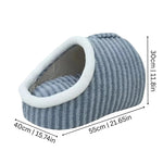 Pet Cave Bed Plush Fleece Machine Washable