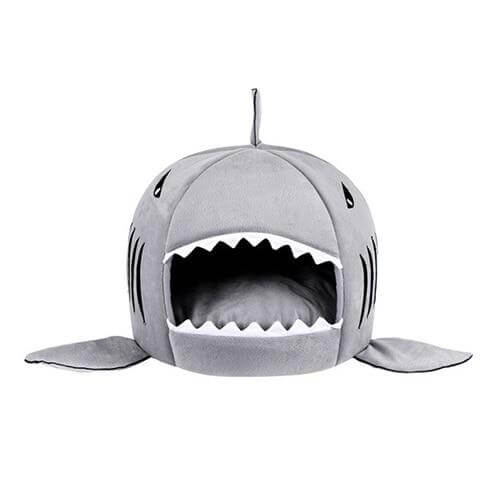 Pet Cave Bed Shark Design Extra-Thick Soft Cushion