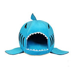 Pet Cave Bed Shark Design Extra-Thick Soft Cushion