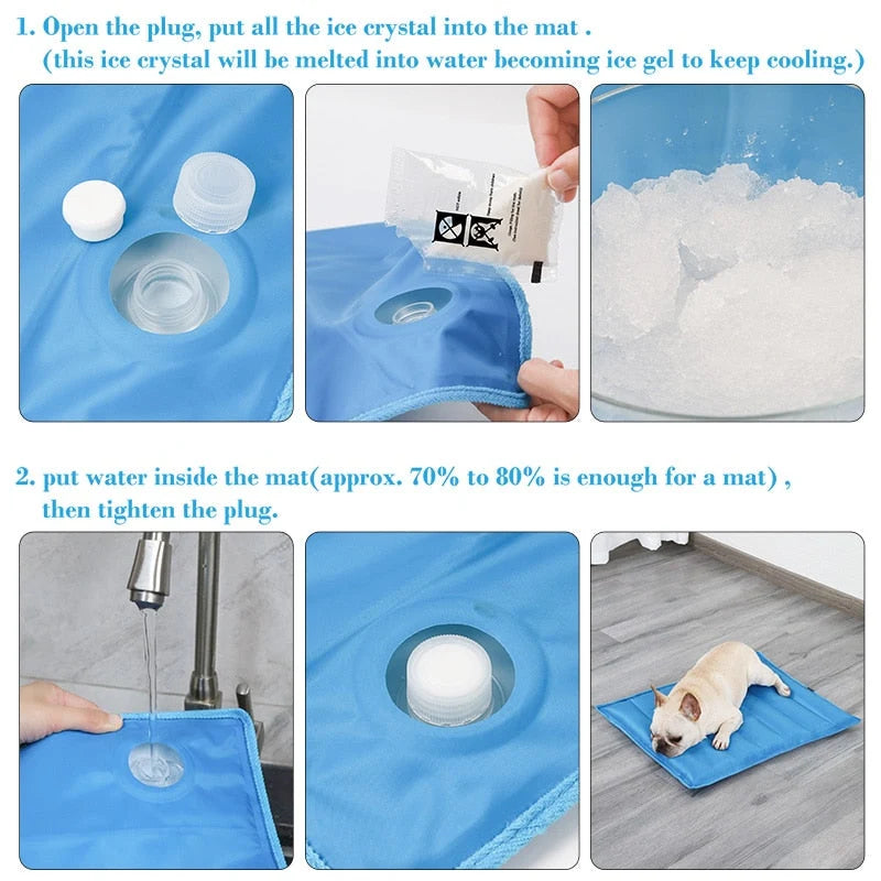 Pet Cooling Mat Portable Oxford Polyester No Electricity