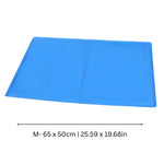 Pet Cooling Mat Pressure-Activated Gel Core Foldable & Portable
