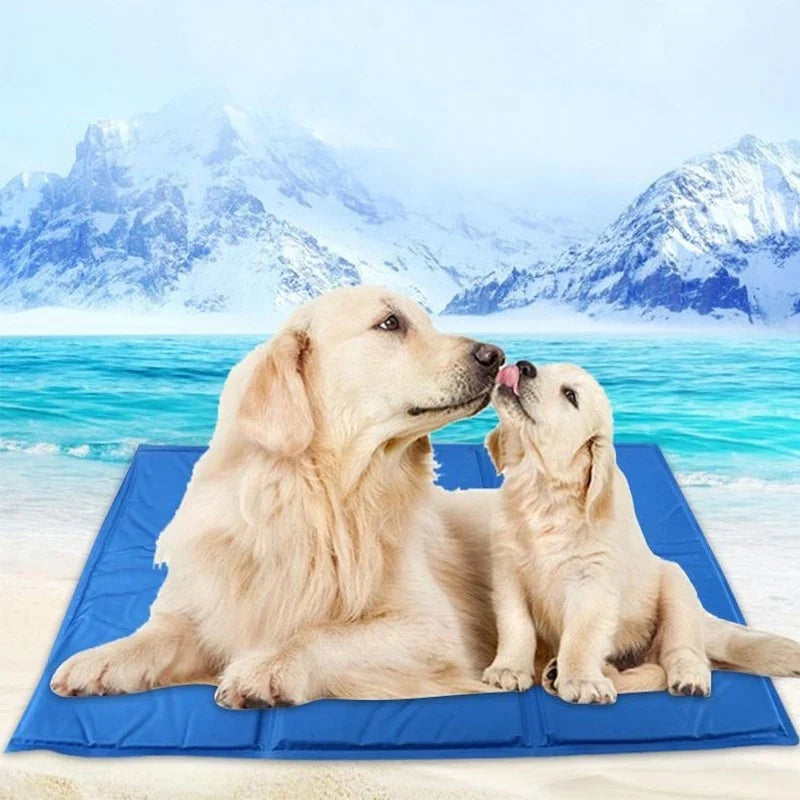 Pet Cooling Mat Pressure-Activated Gel Core Foldable & Portable
