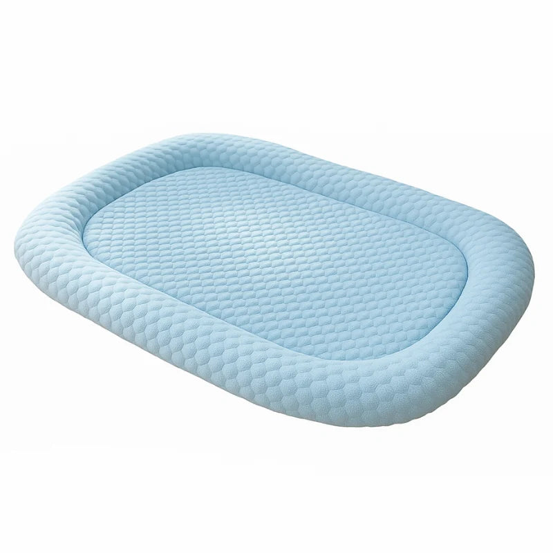 Pet Cooling Mat Pressure-Activated Ice Silk & Cushioned Support