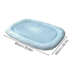 Pet Cooling Mat Pressure-Activated Ice Silk & Cushioned Support