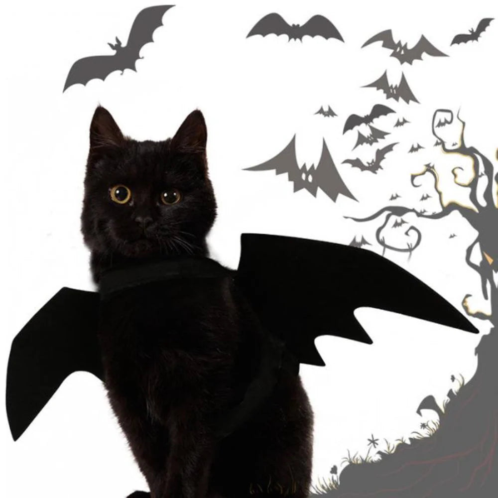 Pet Costume Bat Wings Lightweight Felt Adjustable Straps