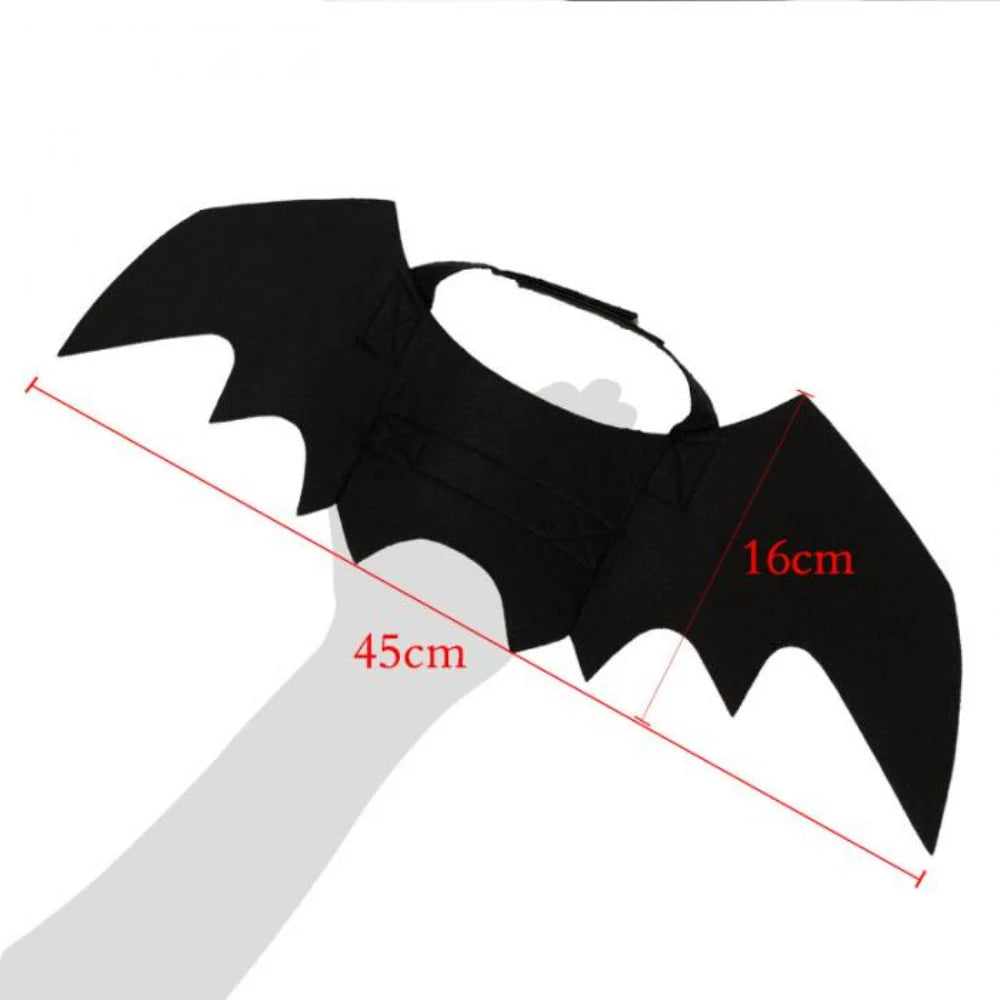 Pet Costume Bat Wings Lightweight Felt Adjustable Straps