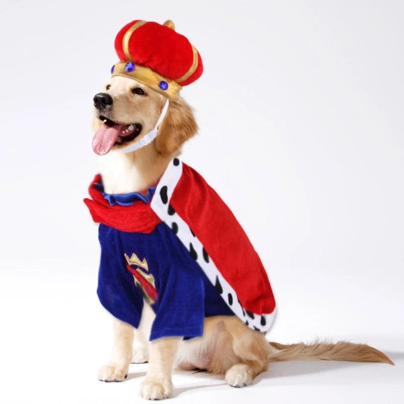 Pet Costume Cape & Hat Set Adjustable Strap