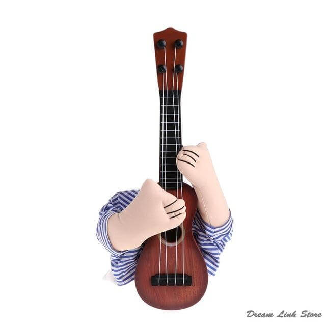Pet Costume Guitar-Inspired Striped Design for Cats and Dogs