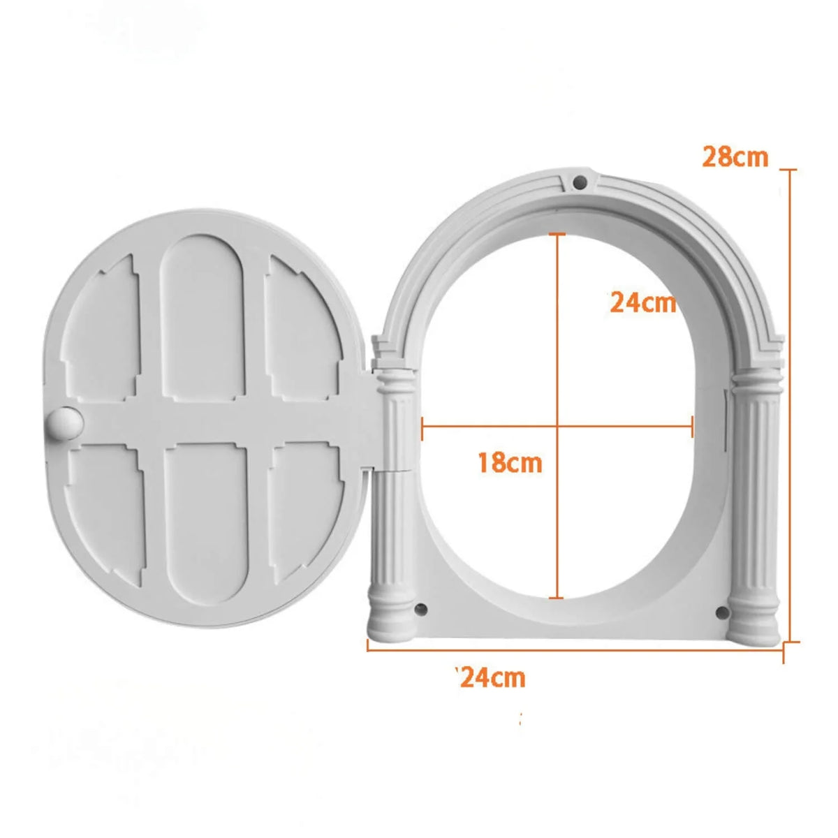 Pet Door Adjustable Access for Cats & Small Dogs