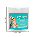 Pet Ear Wipes Vet-Formulated Moisturizing 50 Pack