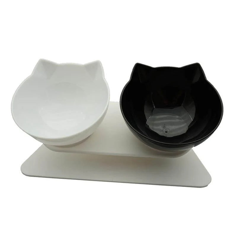 Pet Feeder Bowl Double Bowl Non-Slip Base