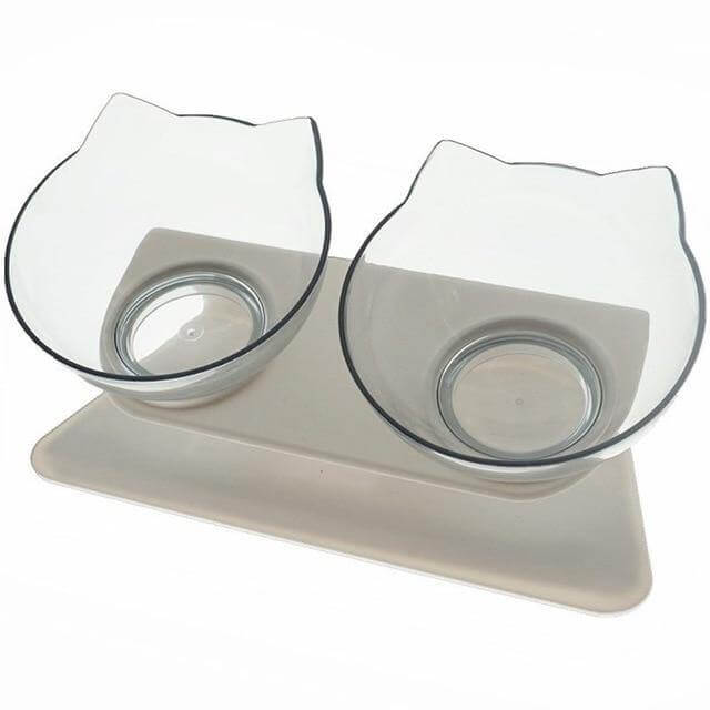 Pet Feeder Bowl Double Bowl Non-Slip Base