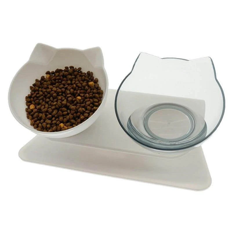 Pet Feeder Bowl Double Bowl Non-Slip Base