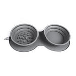 Pet Feeding Bowl Set of 2 Foldable Latex