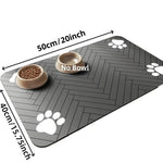 Pet Feeding Mat Absorbent Waterproof Non-Slip Backing