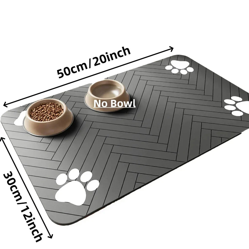 Pet Feeding Mat Absorbent Waterproof Non-Slip Backing