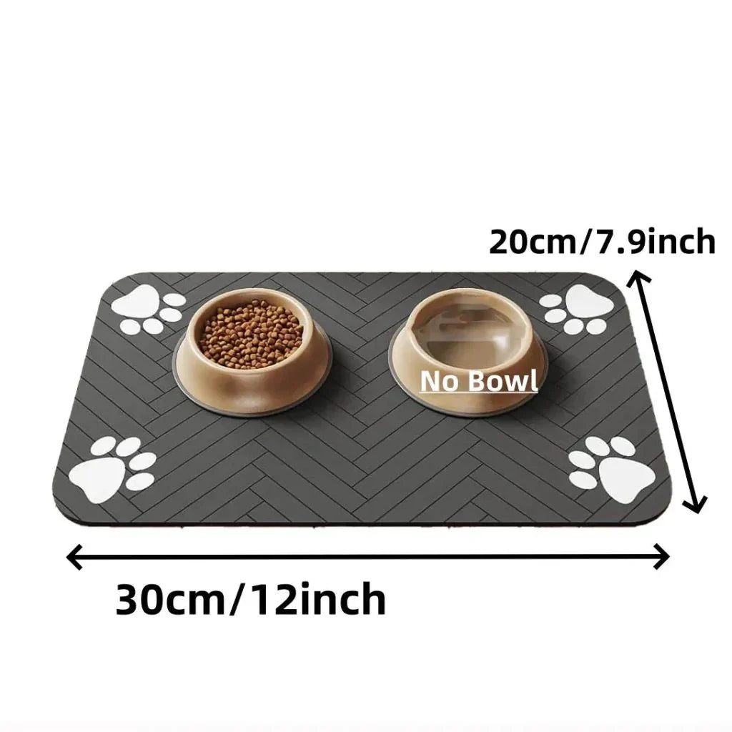 Pet Feeding Mat Absorbent Waterproof Non-Slip Backing