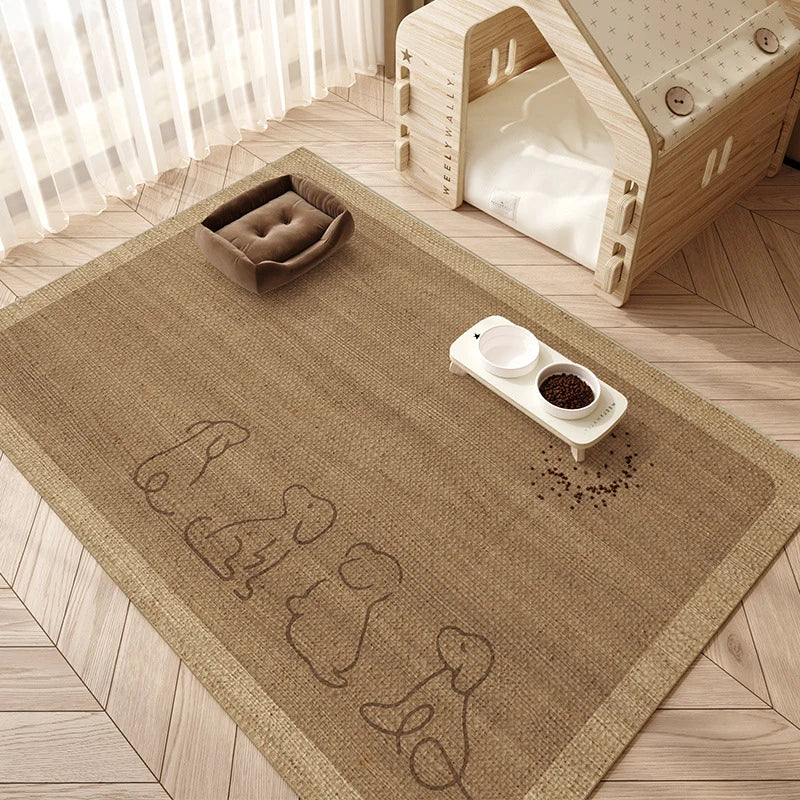 Pet Feeding Mat Non-Slip Easy-Clean Washable Surface