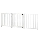 Pet Gate Freestanding Adjustable Steel Walk-Through Door
