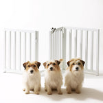 Pet Gate Freestanding Adjustable Steel Walk-Through Door
