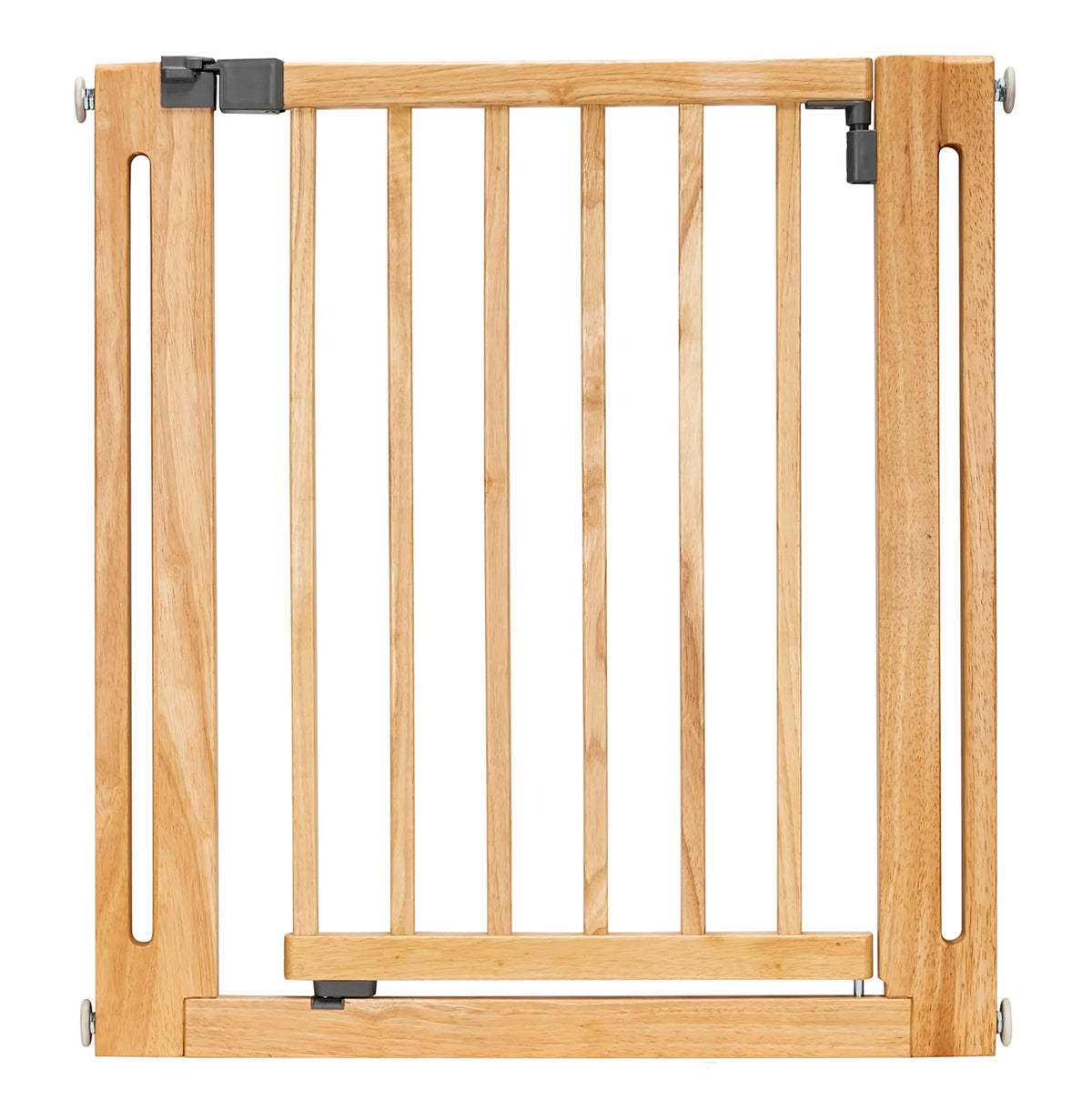 Pet Gate Solid Hardwood Swing Door Pressure-Mounted 28–38 Inch Wide