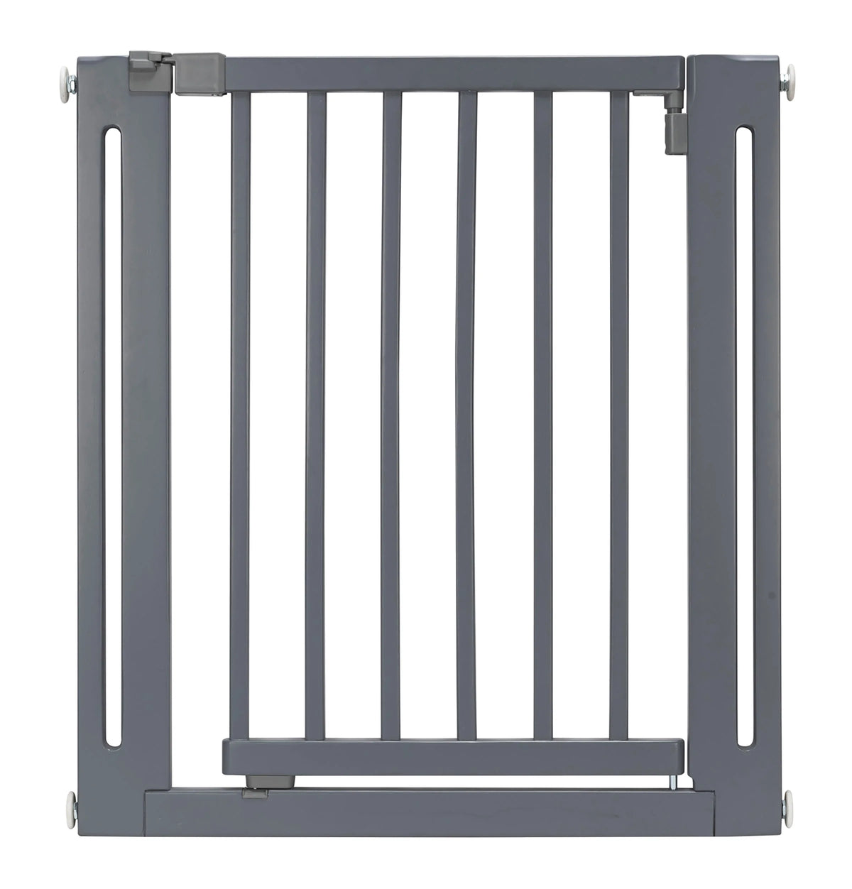 Pet Gate Solid Hardwood Swing Door Pressure-Mounted 28–38 Inch Wide