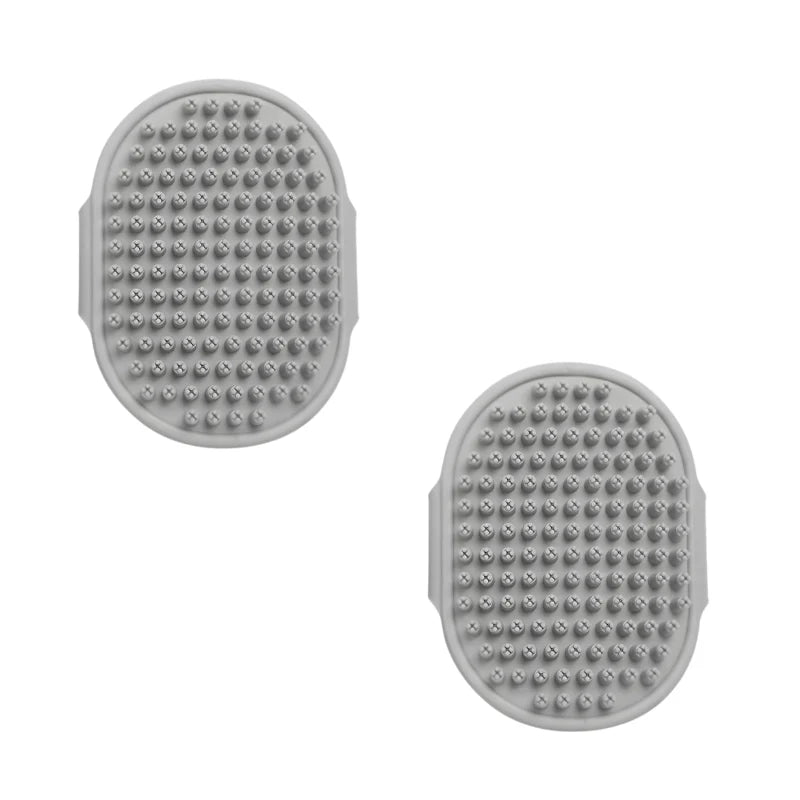 Pet Grooming Brush Comfort Grip & Soft Bristles 2-Pack