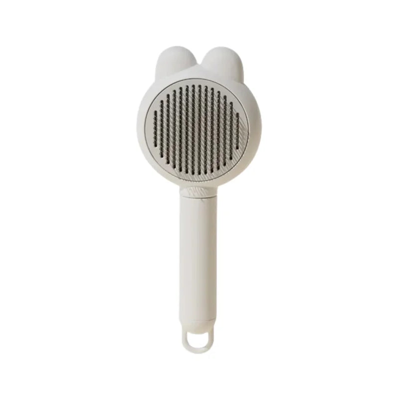 Pet Grooming Brush Self-Cleaning Smooth-Tip for Cats & Dogs