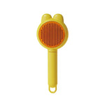 Pet Grooming Brush Self-Cleaning Smooth-Tip for Cats & Dogs
