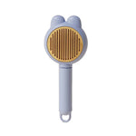 Pet Grooming Brush Self-Cleaning Smooth-Tip for Cats & Dogs