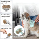 Pet Grooming Brush Steam Mist Stainless Steel Bristles