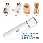 Pet Grooming Kit Cordless Fur Trimmer & Nail Grinder