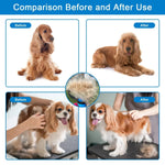 Pet Grooming Rake Two-Sided Detangling & Deshedding Gentle Rounded Teeth