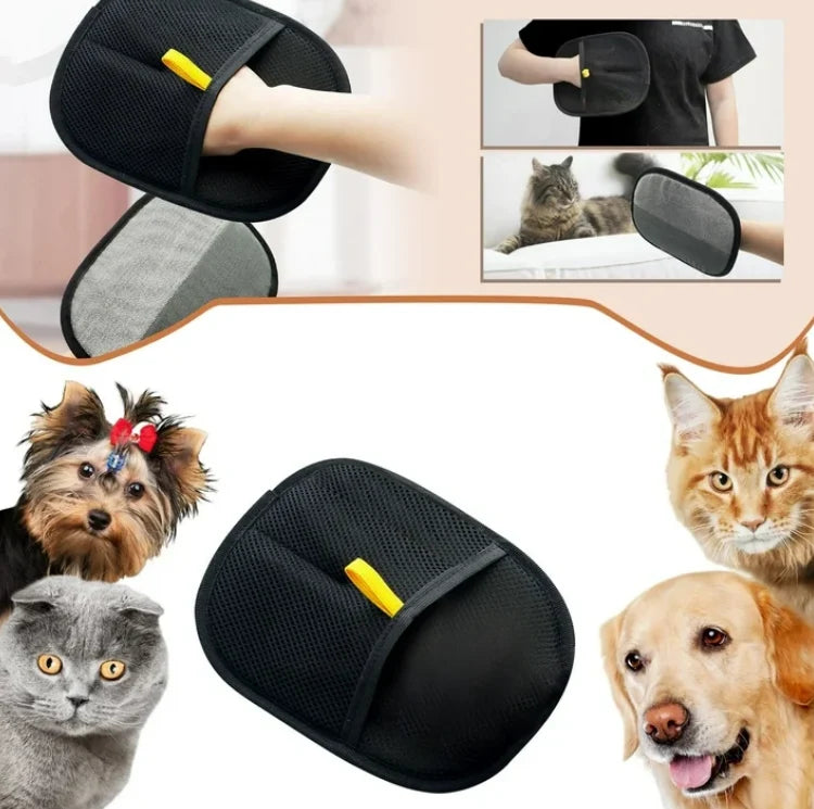Pet Hair Removal Gloves Soft Massage Bristles Reusable