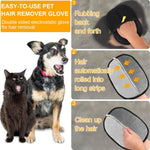 Pet Hair Removal Gloves Soft Massage Bristles Reusable