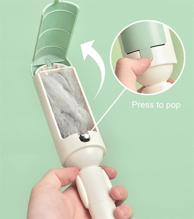 Pet Hair Remover Roller Reusable Manual Durable Plastic